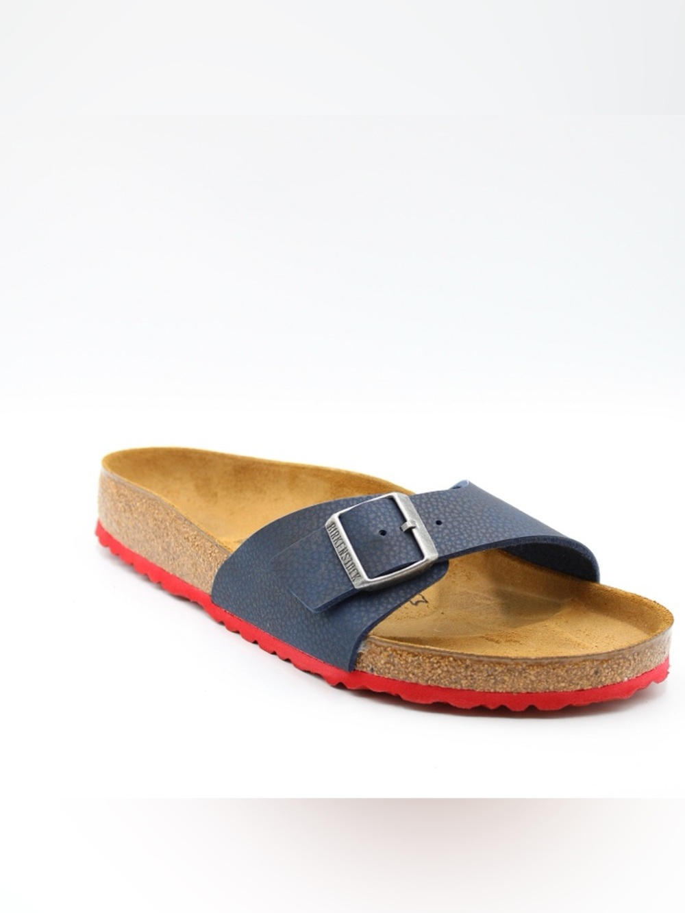 BIRKENSTOCK Madrid M Birko-Flor Black/Ls Red Mule - Men